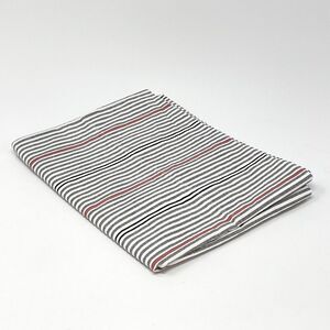 Ralph Lauren Red White Gray Black Striped Pillow Case Standard Cotton NEW